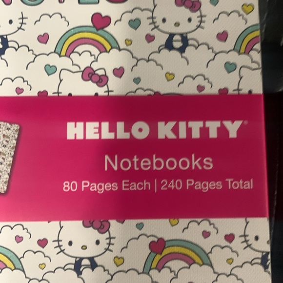 Sanrio Hello Kitty Set Of 3 Lined Pages Notebooks 80 Pages Each New In Package - Picture 11 of 14